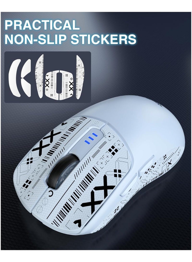 AULA فأرة الألعاب اللاسلكية الخفيفة SC580X، ثلاثية الوضع 2.4G/BT5.0/USB-C، فأرة لاسلكية قابلة لإعادة الشحن بدقة 10000 نقطة في البوصة مع 6 أزرار قابلة للبرمجة، فأرة كمبيوتر مريحة للابتوب/الكمبيوتر الشخصي/ماك/اللوحي - Image 5